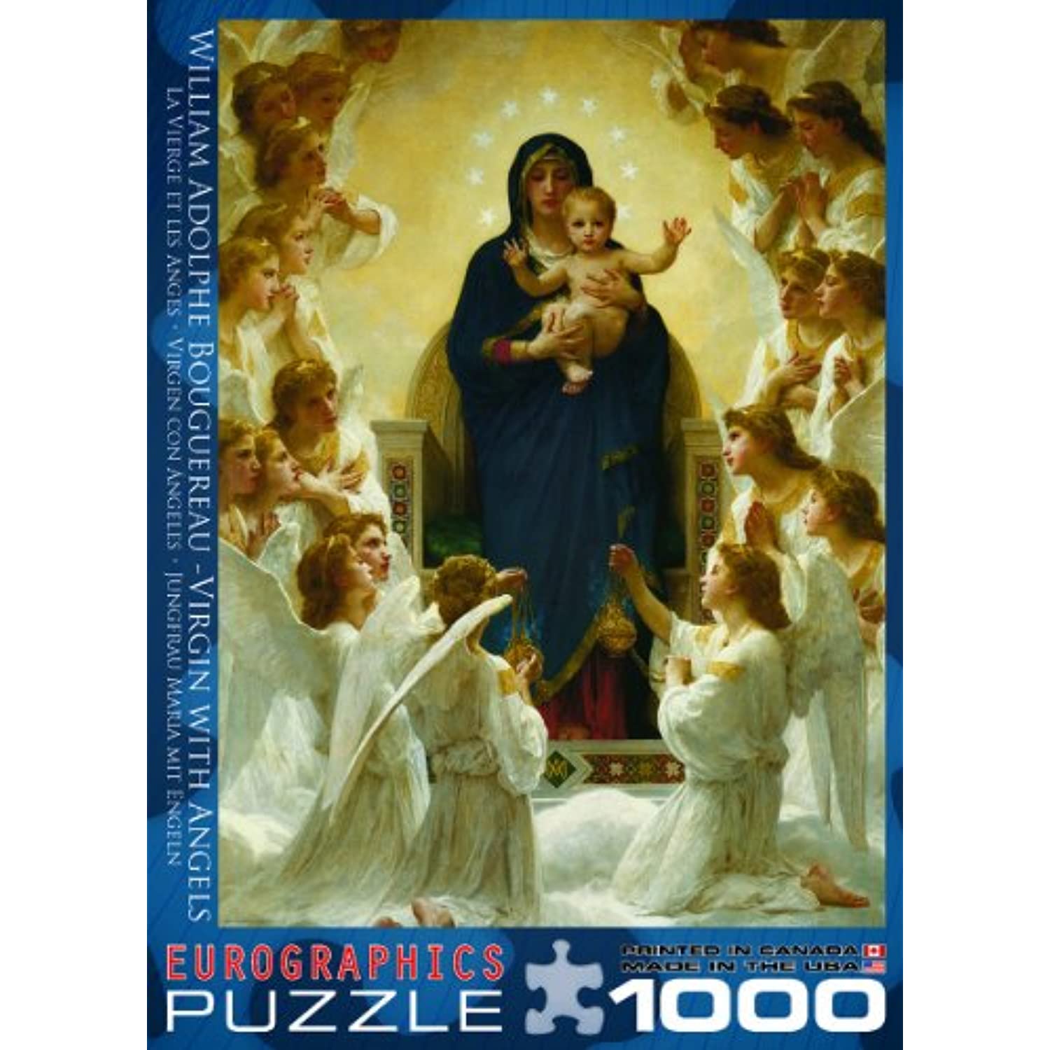 Eurographics Virgin With Angels by William Bouguereau 1000pc Puzzle for sale online 