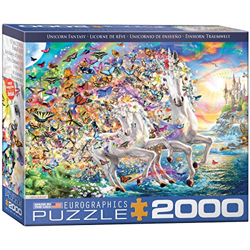 Jigsaw Puzzle Fantasy Unicorn Realm of Enchantment 1000 pieces NEW Made in USA 