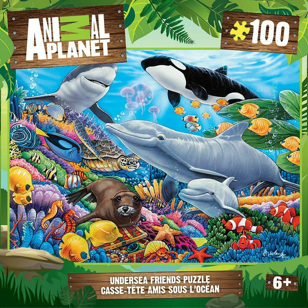 MasterPieces Animal Planet Undersea Friends – 100 Piece Kids Puzzle –  Puzzles Forever